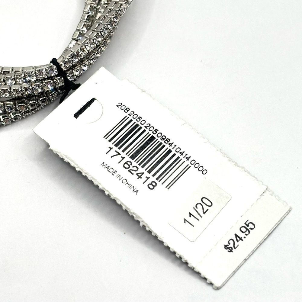 Express Silver Rhinestone Bracelet 8pc Set - Picture 4 of 6